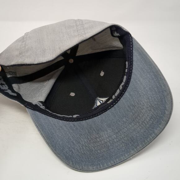 Volcom Stone Logo Fitted Hat Gray Medium Embroidered Flexfit 6 Panel - Picture 7 of 10
